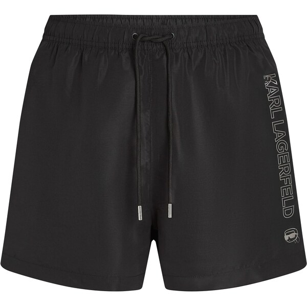 Karl Lagerfeld Plavecké šortky Ikon striebornosivá / čierna 66461864