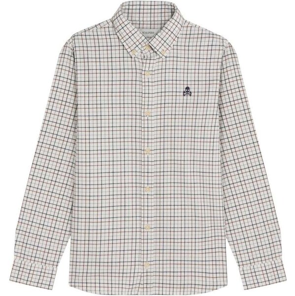 Scalpers Košeľa hnedá / čierna / biela 66461921