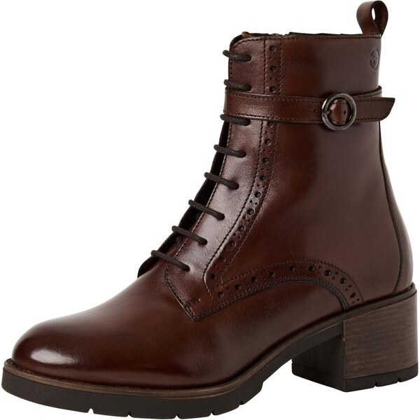 Tamaris Šnurovacie členkové čižmy koňaková 66462220