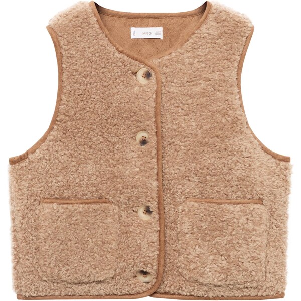 MANGO KIDS Vesta CARAMEL svetlohnedá 66462365