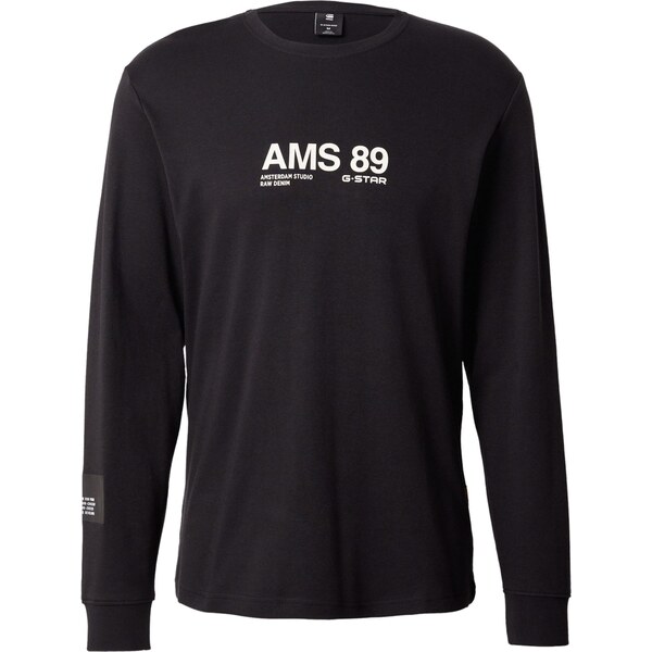 G-STAR Tričko Ams 89 čierna / biela 66462834