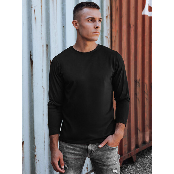 DStreet Čierne tričko s dlhým rukávom 66694313