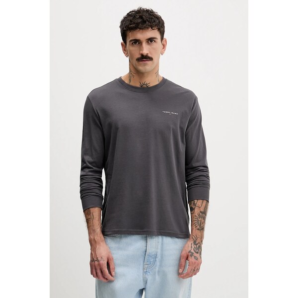Bavlnené tričko s dlhým rukávom Tommy Jeans 66340214