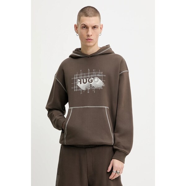 Bavlnená mikina Hugo Blue Nothalium 66436944