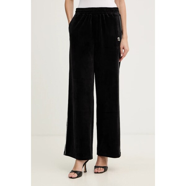 Velúrové tepláky Karl Lagerfeld IKON 66462016