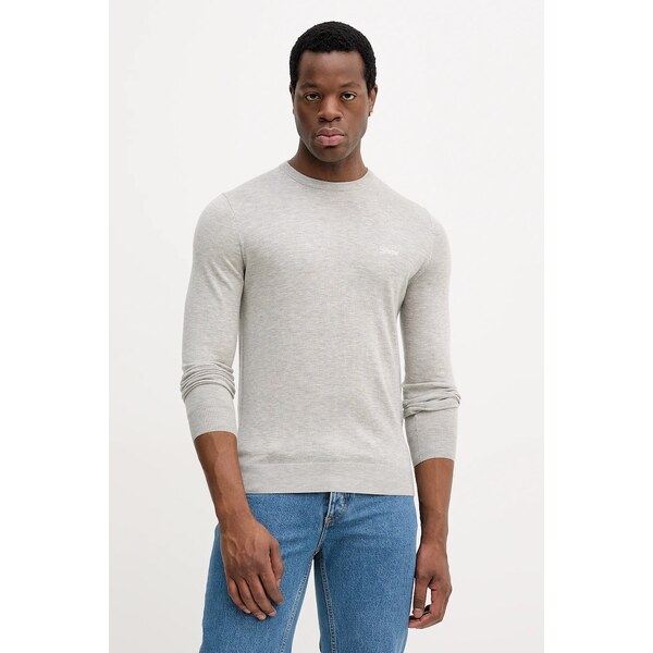 Sveter s prímesou hodvábu Guess DANIEL 66438257