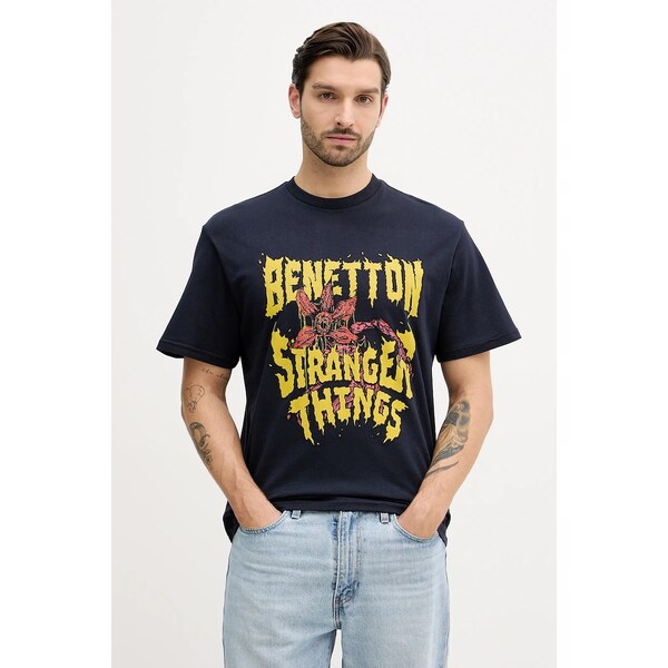 Bavlnené tričko United Colors of Benetton x Stranger Things 66344822