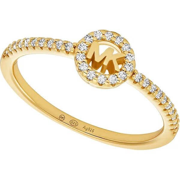 Strieborný pozlátený prsteň Michael Kors 66509341