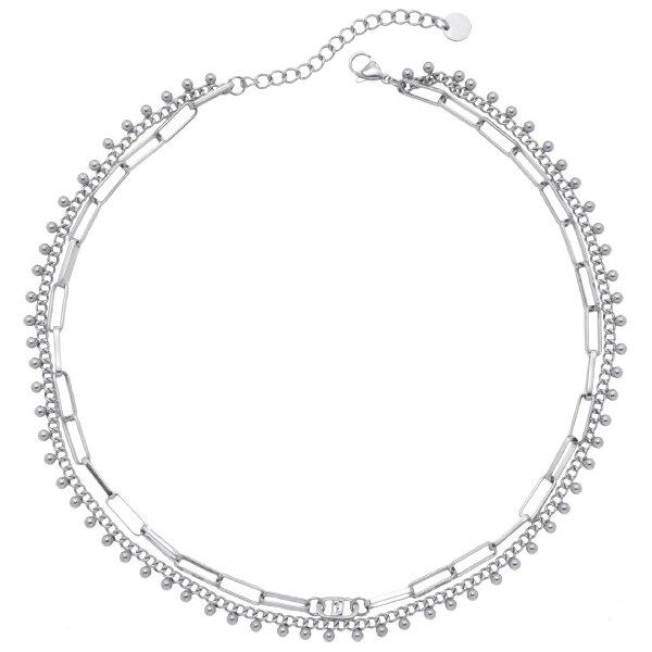 Liu Jo Moderný dvojitý náhrdelník z ocele LJ2998 66596112