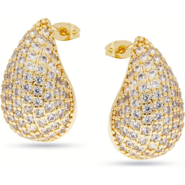 Liu Jo Pozlátené náušnice so zirkónmi Tear Drop Essential LJ2719 66596070