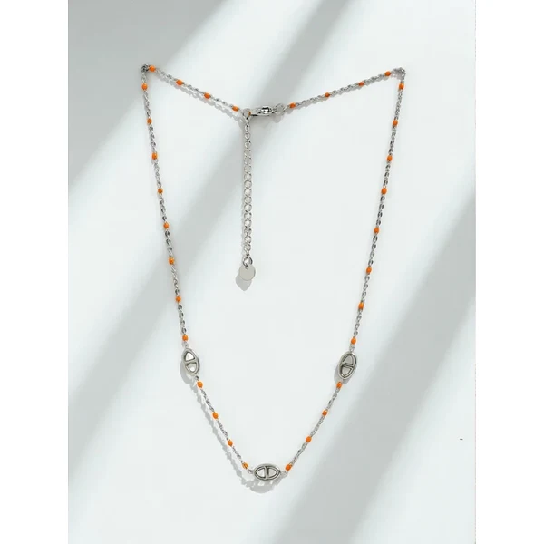 Náhrdelník Resti Callista Argento s oranžovými korálkami 66470557