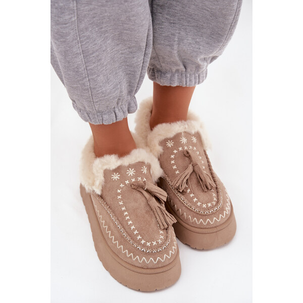 Boto Dámske snehule z eko semišu 66470613