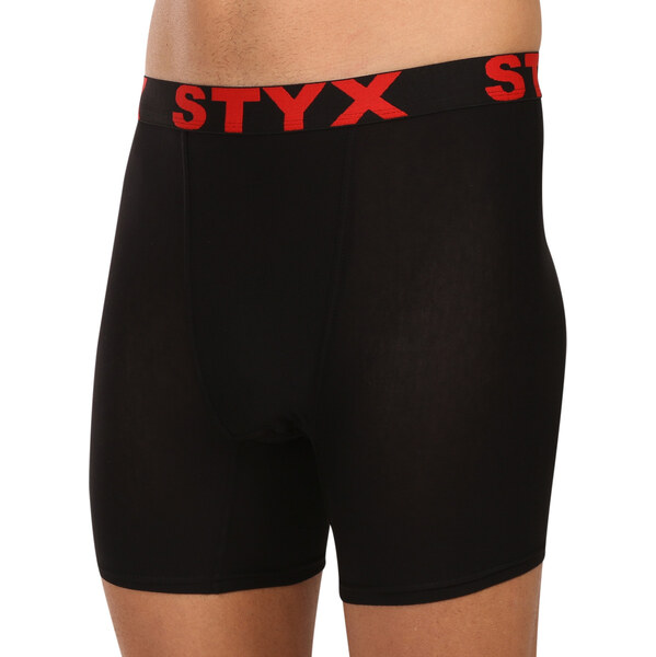 Pánske boxerky Styx long športová guma čierne (UN4960) 66472750