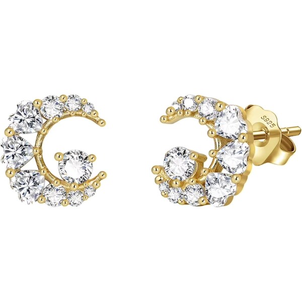 MAJYA Strieborné náušnice LUNNY pozlátené 11952 66483869