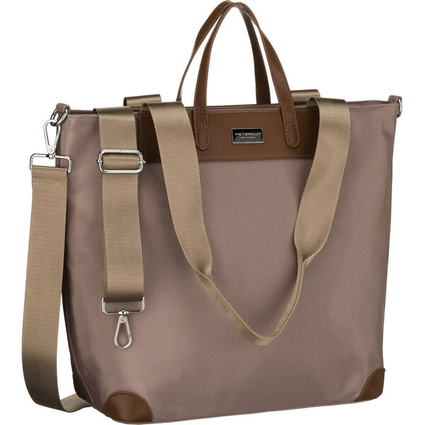 Peterson Béžová dámska shopper taška s uchami a odnímateľným popruhom 66470818