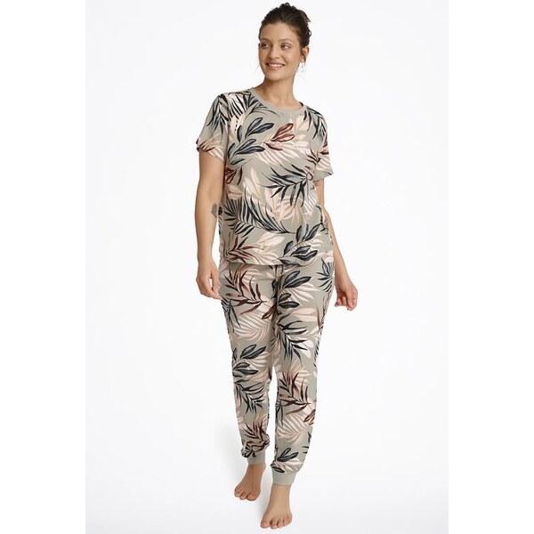 Henderson Dámske pyžamo Leto zelené s prírodným motívom 57956833