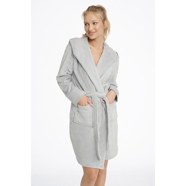 Henderson Hebký dámsky župan Cairo svetlo sivý 57956841