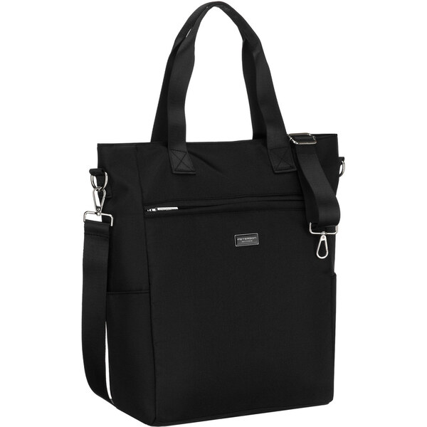 Peterson Čierna dámska shopper taška na uchá s odnímateľným popruhom 66470821