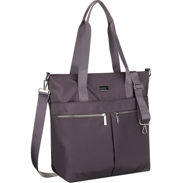 Peterson Dámska šedá shopper taška z polyesteru s nastaviteľným 66470831