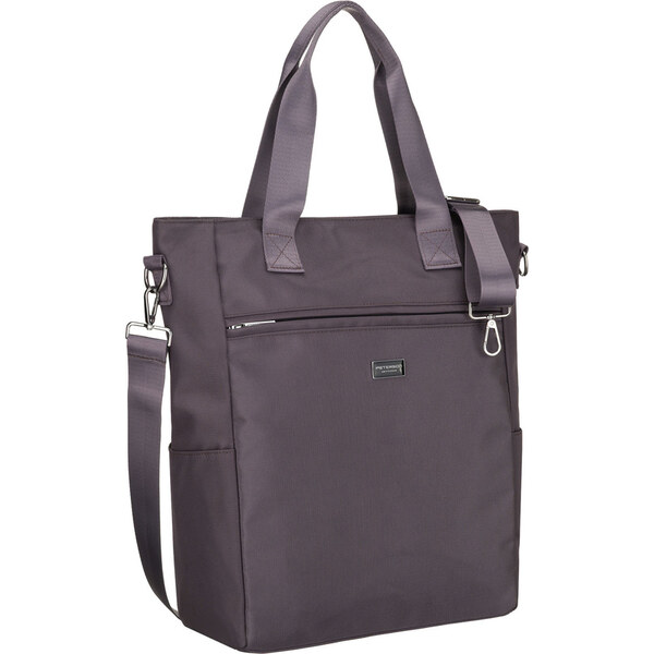 Peterson Šedá dámska shopper taška na uchách s odnímateľným popruhom a 66470823