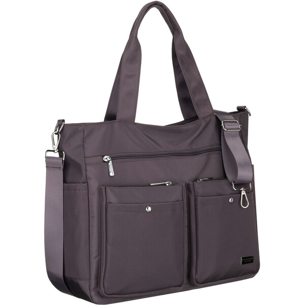 Peterson Dámska priestranná sivá taška s priehradkou na notebook z 66470827