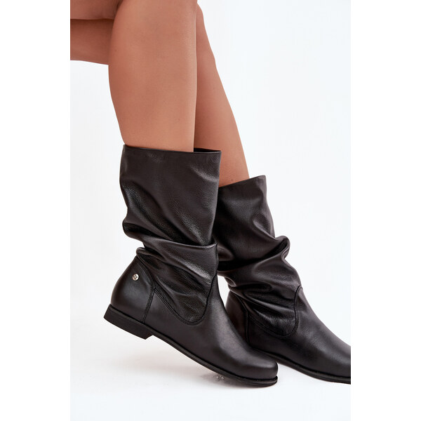 Dámske kožené čižmy Maciejka 66471379