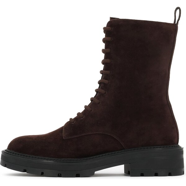 Kazar Šnurovacie členkové čižmy tmavohnedá 66346307