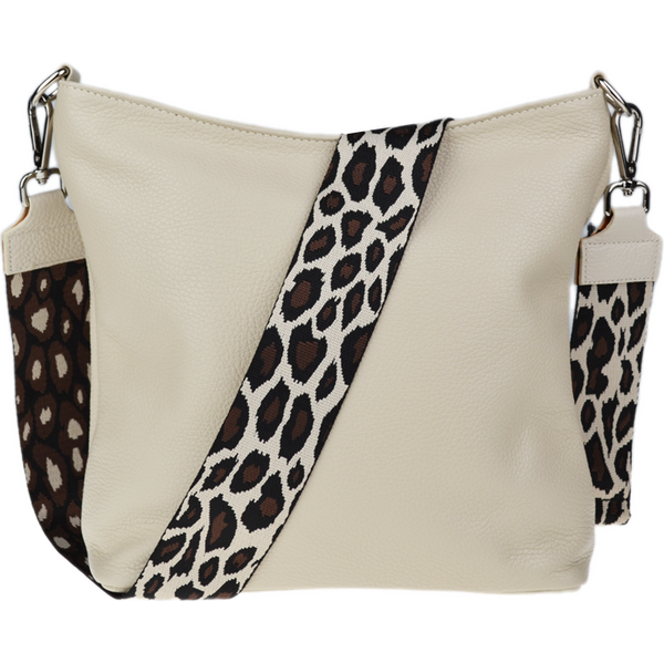 Béžová kožená talianska crossbody kabelka Amalia Beige III NovaKabelka 66472710