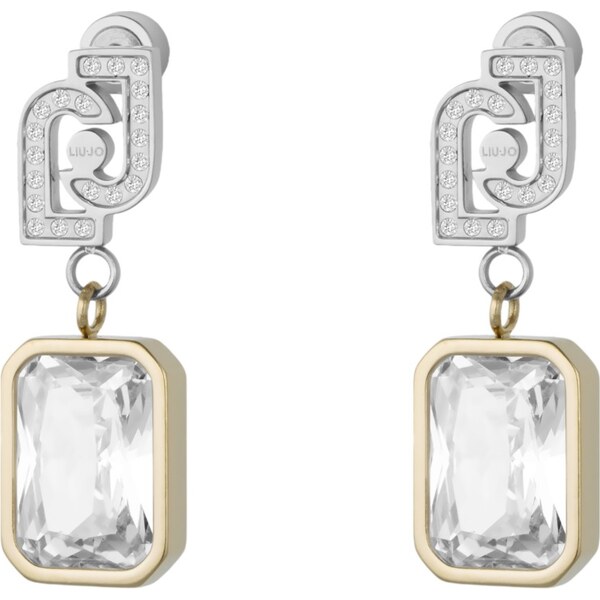 Liu Jo Trblietavé visiace bicolor náušnice z ocele LJ3093 66596162