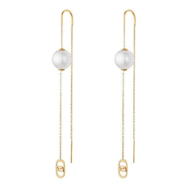 Liu Jo Očarujúce pozlátené náušnice so syntetickou perlou LJ3011 66596198