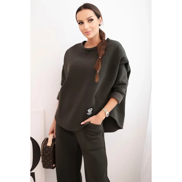 Kesi Włoski Dámska tepláková súprava Kesi khaki 66473507