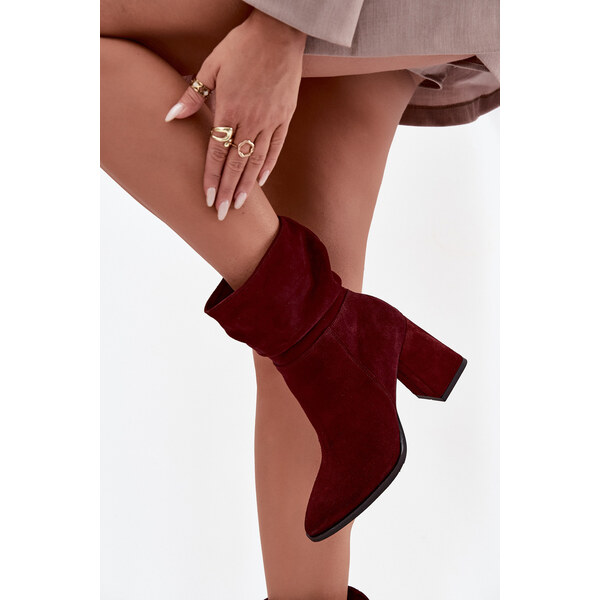 Členkové topánky z prírodného semišu Zazoo 66473503