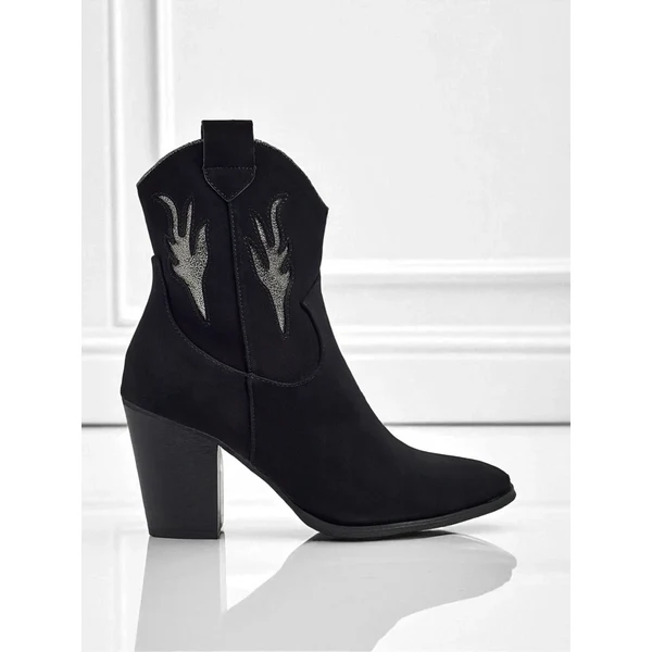 Resti Dámske členkové kovbojské čižmy na podpätku 66472943