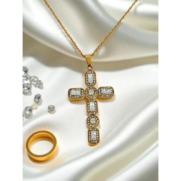 Resti Zlatý náhrdelník s krížikom 66473004