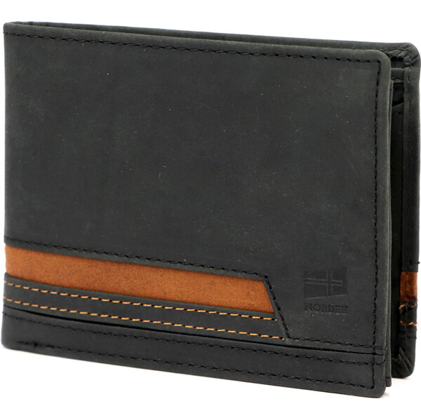 Pánska kožená peňaženka Nordee čierna KZ54398 66473590