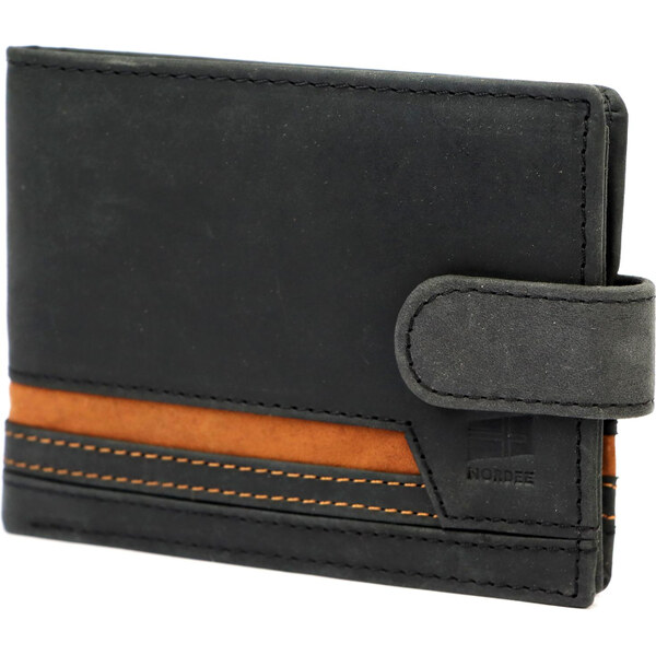 Pánska kožená peňaženka Nordee čierna KZ54402 66473597