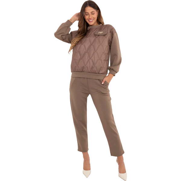 Italy Moda Dámsky svetlohnedý komplet 66473411