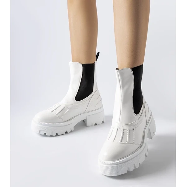 Biele členkové topánky Gemre Carruba 66473978