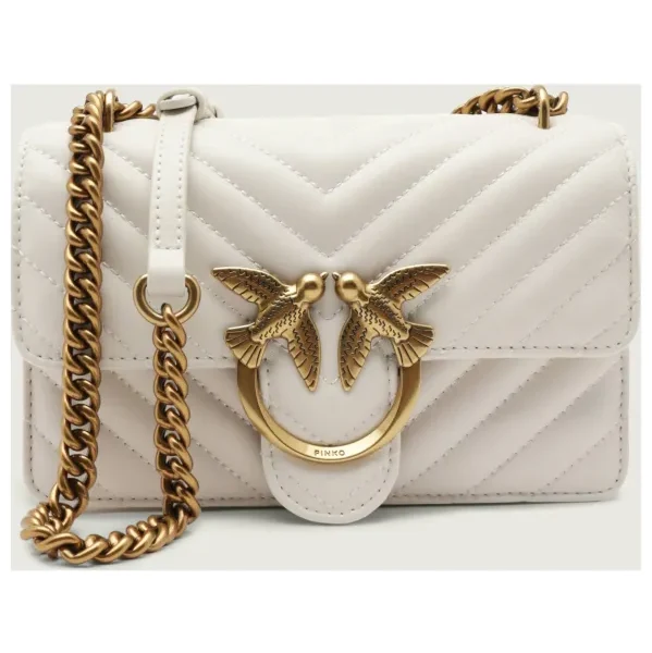 Pinko Kožená kabelka na rameno Love One Mini Crossbody 39513905