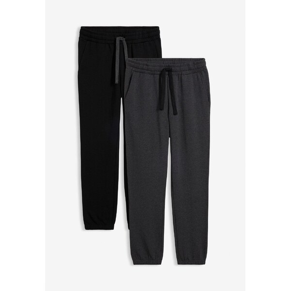 bonprix Teplákové nohavice 2 ks, farba čierna 44732894