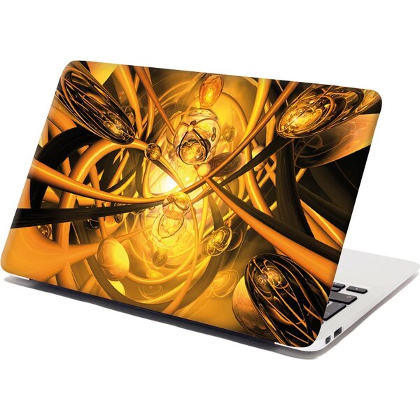 Sablio Samolepka na notebook Žltá abstrakcia 65098589