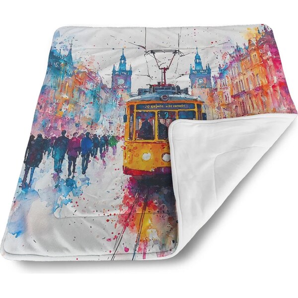 Sablio Deka pre bábätko Žltá električka Paint 62633498