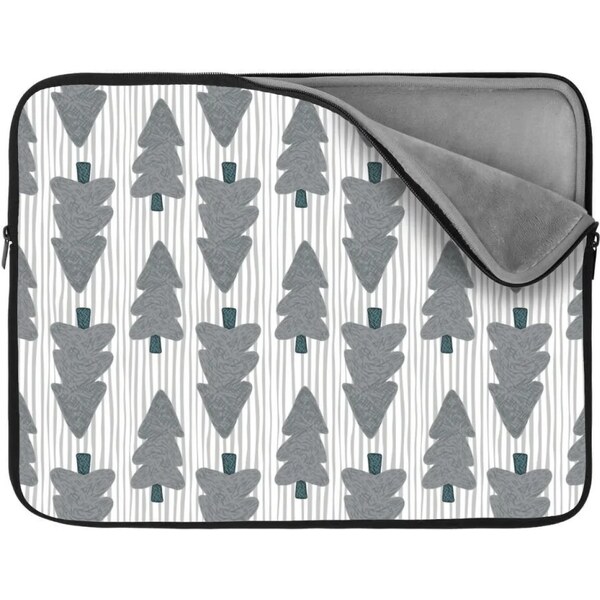 Sablio Obal na notebook Sivé stromčeky 65426964