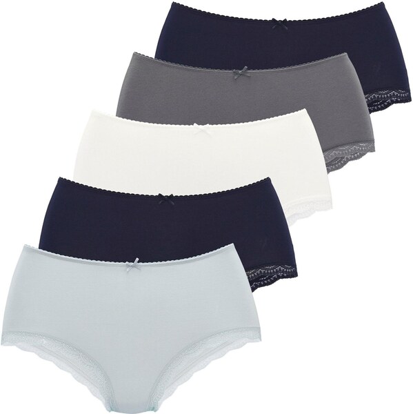 LASCANA Nohavičky námornícka modrá / svetlomodrá / tmavosivá / biela 66479110