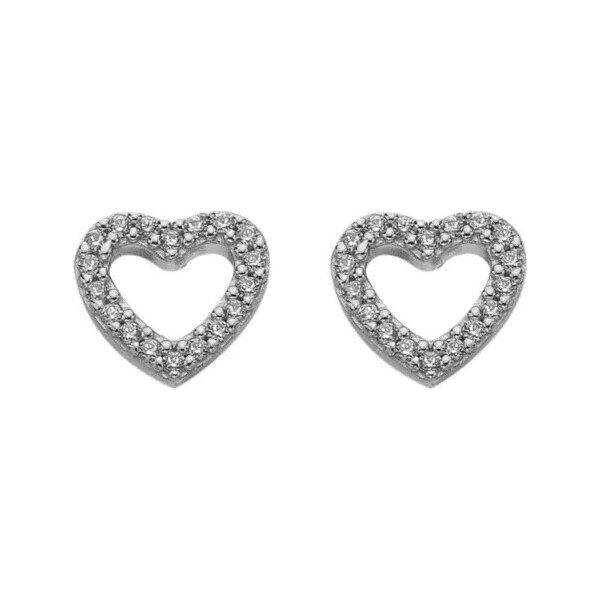 Hot Diamonds Strieborné náušnice so zirkónmi Silver Whisper SWE004 66596026