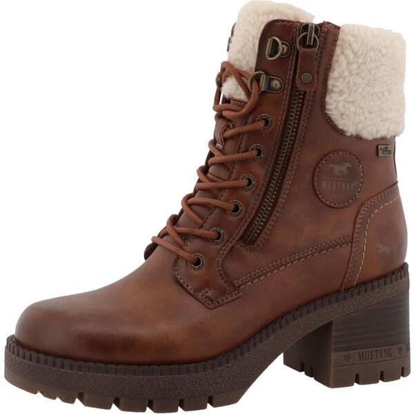 MUSTANG Šnurovacie členkové čižmy Caro hnedá 66479138