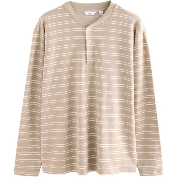 Next Tričko béžová / prírodná biela 66480242
