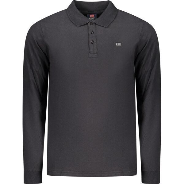 NORWAY 1963 MENS LONG-SLEEVED POLO SHIRT, BLACK 66510009