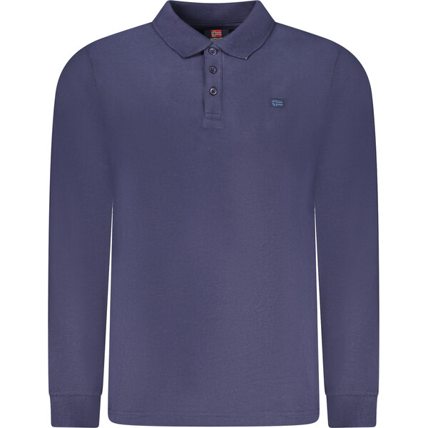 NORWAY 1963 MENS LONG-SLEEVED POLO SHIRT, BLUE 66510024