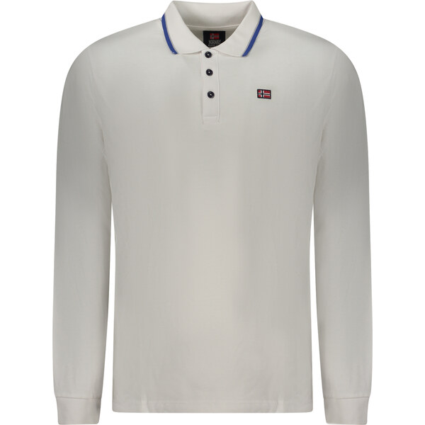 NORWAY 1963 MENS LONG-SLEEVED POLO SHIRT WHITE 66510022